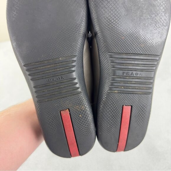 Prada Sport Leather Low Top Sneakers Brown Size 7.5 US - Picture 15 of 15